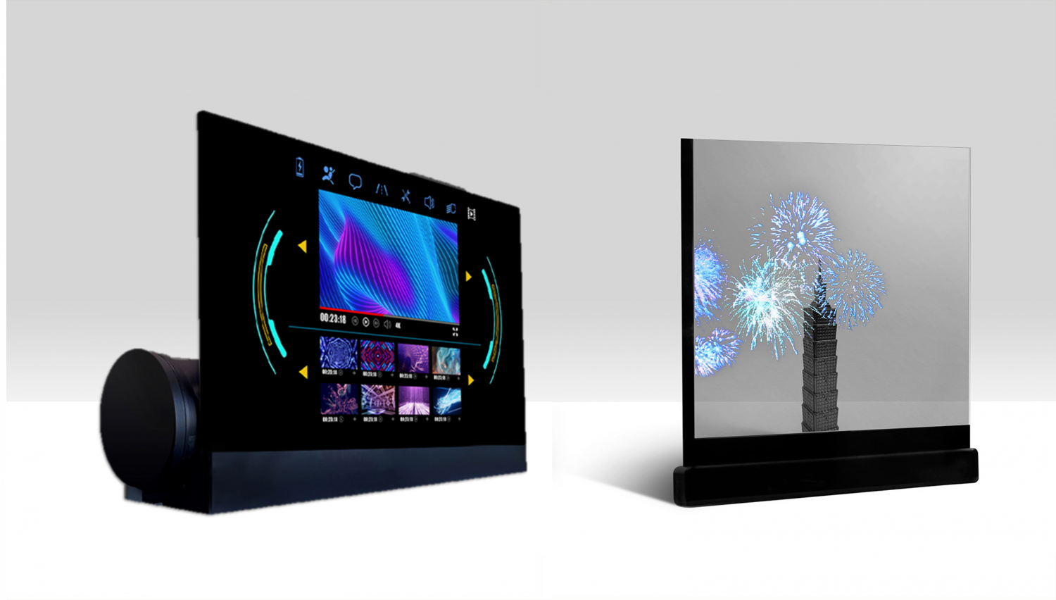 可捲式、折疊性、高透明